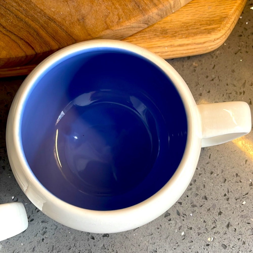 Set of 2 “Thirsty?” Round Ceramic Coffee Mugs - Picture 5 of 8